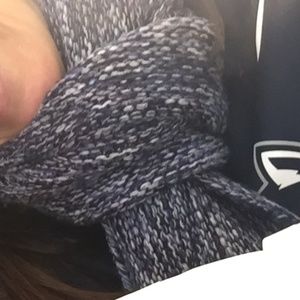 Blue and White Scarf